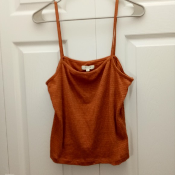 Madewell Knit Textured Square Neck Tank Top in Size Large - Picture 1 of 6